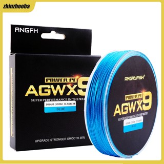 Fs Angryfish Agwx9 สายเบ็ดตกปลา แบบถัก 300 เมตร