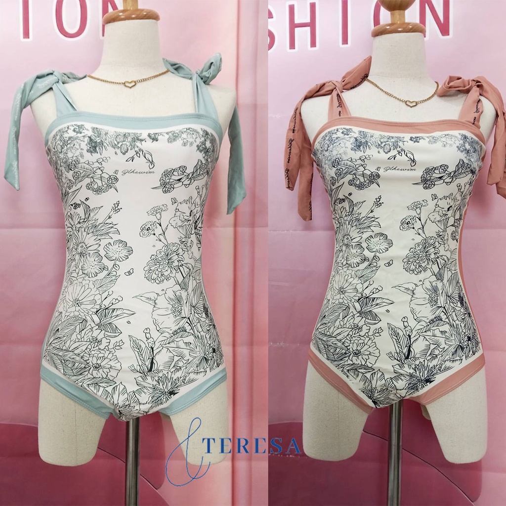 ชุดว่ายน้ำวันพีชมาใหม่สีดำ ชุดว่ายน้ำสไตล์เกาหลี รับซัมเมอร์หน้าร้อน