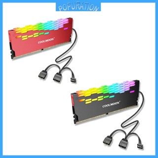 Pop Coolmoon ฮีทซิงค์ระบายความร้อน RGB 5V 3PIN ARGB สําหรับเดสก์ท็อป