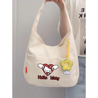 Hellokitty bag 2023 new Hello Kitty handbag bento bag handbag canvas bag cute girls bag