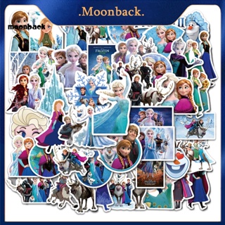 &lt;moonback&gt; สติกเกอร์ ลายการ์ตูนอนิเมะ Snow Queen น่ารัก ลอกออกได้ สําหรับติดตกแต่งคอมพิวเตอร์ โน้ตบุ๊ก 50 ชิ้น