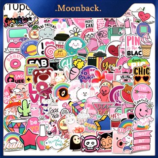 &lt;moonback&gt; 110 ชิ้น การ์ตูนสัตว์ ตัวอักษร สมุดภาพ สติกเกอร์ DIY อัลบั้ม กระเป๋าเดินทาง รูปลอก ตกแต่ง