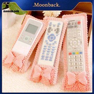 &lt;moonback&gt; ผ้าลูกไม้ โบ คลุมเครื่องปรับอากาศ ทีวี รีโมทคอนโทรล กันฝุ่น เคสป้องกัน