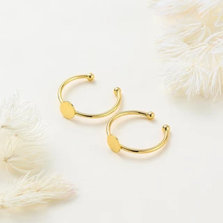 5ชิ้น โครงแหวน 18K ขนาด 20มม ไม่ลอกไม่ดำ ผิวแพ้ง่ายใส่ได้ อะไหล่ DIY ทำแหวน เครื่องประดับแฮนด์เมด