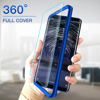 เคสโทรศัพท์มือถือ กระจกนิรภัย กันกระแทก 360 องศา สําหรับ Samsung Galaxy J2 core pro J4 J6 J8 plus + 2018 J260