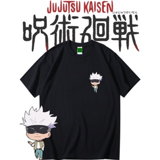 **READY STOCK**JUJUTSU KAISEN SATORU GOJO Printed Graphic Short Sleeves T-Shirt Unisex Fashion/Couple/Plus Size Tee_03