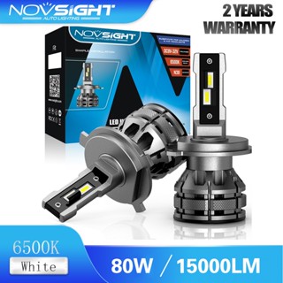 Novsight N38 ไฟหน้ารถ 80W H4 H11 H7 HB3/9005 15000LM 6500K LED หลอดไฟหน้ารถ