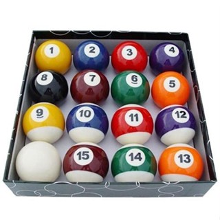 16Pcs ลูกสนุกเกอร์ /Pool Table Practice Ball Billiards Snooker Training Balls 5.25cm ลูกผีลาย เกรดไต้หวัน ขนาดมาตรฐาน