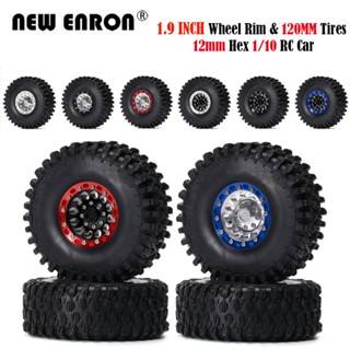 4Pc 1.9 นิ้วยาง 120 มม. ยางอัลลอยด์ยางสำหรับ 1/10 RC รถปีนเขา GEN 8 Voodoo KLR Jimny Traxxas Trx4 TF2 D90 D110