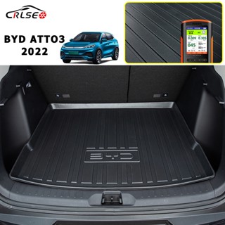 CRLSEO สำหรับ BYD Atto 3 Yuan PLUS 2022 ถาดท้ายรถยนต์ ถาดรองหลังรถ กันน้ํา ถาดท้ายรถ ถาดรองท้ายรถ แผ่นรองท้ายรถ