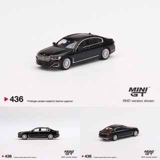 โมเดลรถยนต์อัลลอยด์ MINI GT 1:64 750Li XDrive Sapphire ขนาด 436 สีดํา