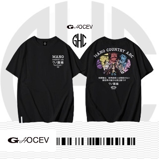 T-shirt เสื้อยืด พิมพ์ลายอนิเมะ One Piece Wano Countury Arc สําหรับผู้ชาย S-5XL