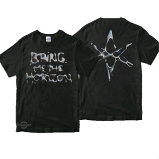 เสื้อยืดแขนสั้นเสื้อยืด พิมพ์ลายโลโก้ BRING ME THE HORIZON T1000 พรีเมี่ยมS-5XL