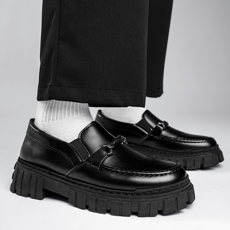 【ของแท้】raya 39-44 รองเท้าหนังโลฟเฟอร์ พื้นหนา สไตล์อังกฤษ สําหรับผู้ชาย XZKI