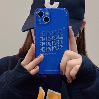 เคสโทรศัพท์มือถือ กันกระแทก ลาย Klein Blue สําหรับ Iphone 11 13promax 12 11 xr 8p