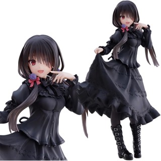 โมเดลฟิกเกอร์ PVC อนิเมะ DATE A LIVE Tokisaki Kurumi 20 ซม. สีดํา สําหรับตกแต่งรถยนต์