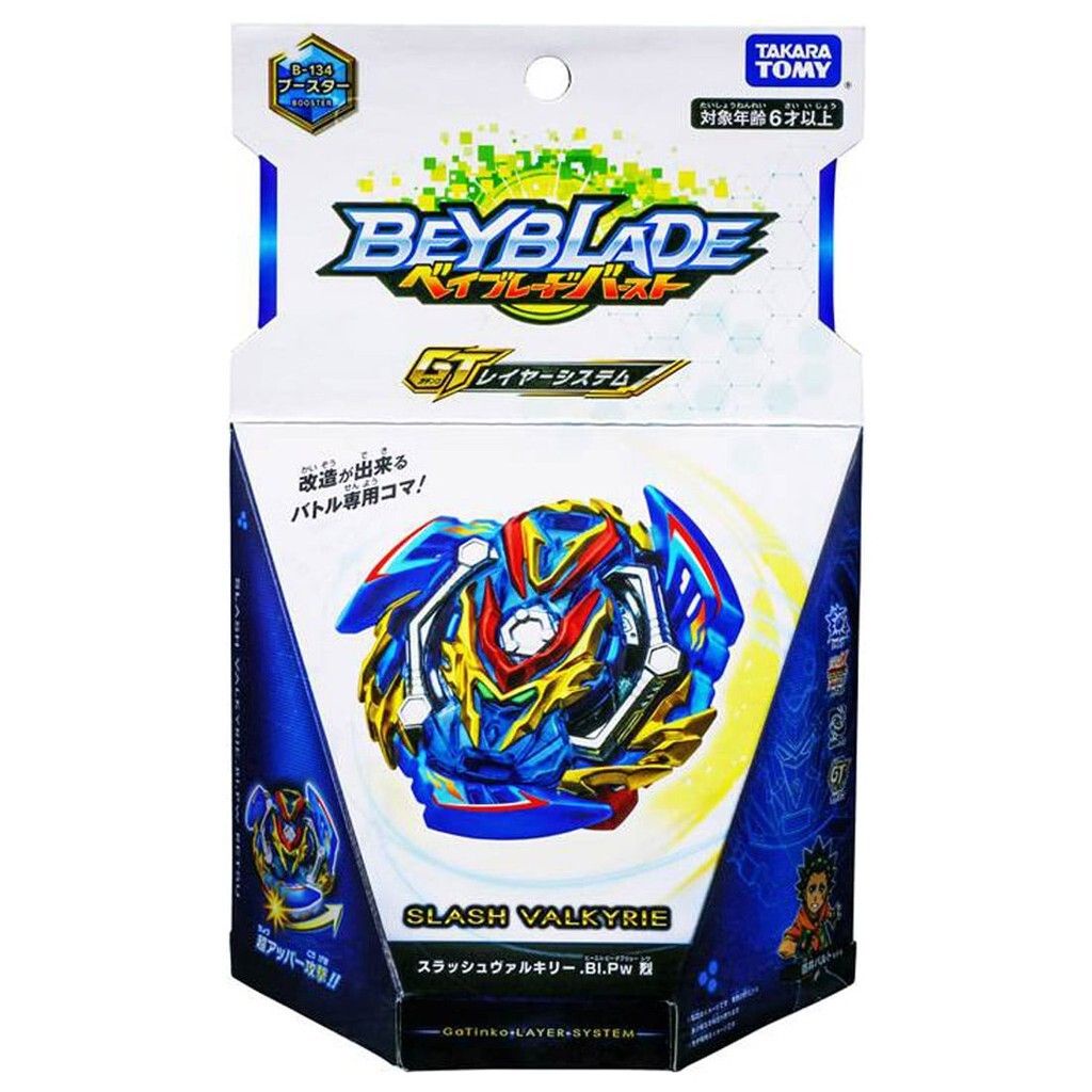 Beyblade Burst GT B-134 Booster Slash Valkyrie.Bl.Pw Takara Tomy ยี่ห้อใหม่ปิดผนึก