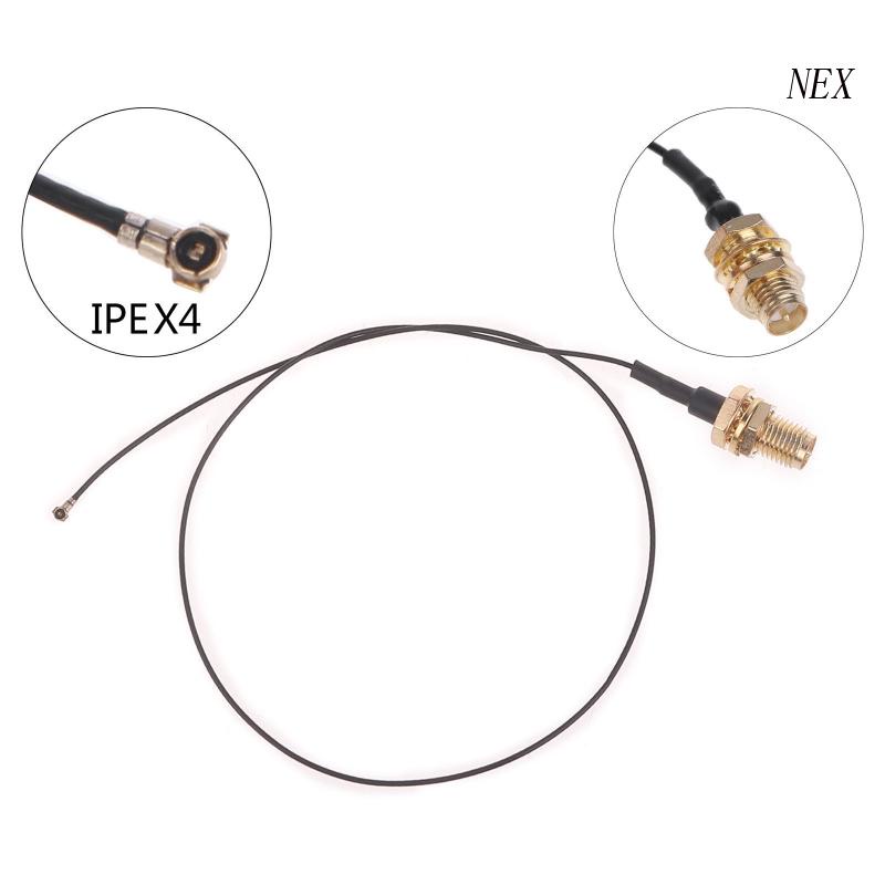 สายเคเบิลต่อขยายเสาอากาศ WiFi NEX IPEX4 เป็น SMA สําหรับ M.2 NGFF IPEX4 เป็น RP-SMA ตัวเมีย MHF4 IPX