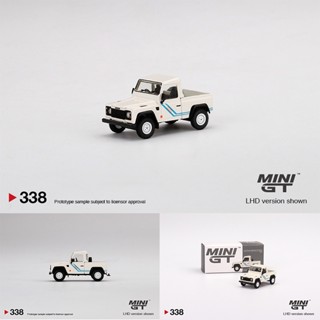 โมเดลรถปิ๊กอัพ อัลลอย ขนาดเล็ก ของเล่นสําหรับเด็ก 338 MINI GT 1:64 Defender 90