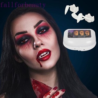 Fallforbeauty เขี้ยวหมาป่า ฟันซอมบี้ แบบนิ่ม ยืดหดได้ ปลอดภัย สําหรับปาร์ตี้