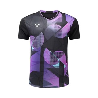 Victory Badminton Li Zijia Exclusive Game Jersey เสื้อยืด ผ้าถัก ดูดซับเหงื่อ สําหรับผู้ชาย และผู้หญิง