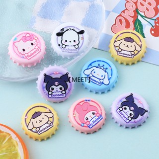 【MEET】1pc ฝาขวดการ์ตูนสัตว์ DIY เครื่องประดับเรซิ่นวัสดุทำมือ