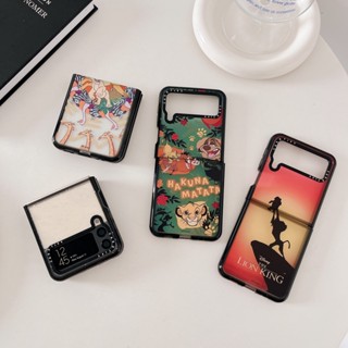 【The Lion King】เคสโทรศัพท์มือถืออะคริลิคใส กันหล่น ไฮเอนด์ เรียบง่าย สําหรับ Samsung Galaxy Z Flip3 Zflip4