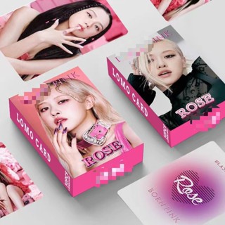 Blackpink Born Pink ROSE Solo โฟโต้การ์ด JENNIE LISA JISOO การ์ดโลโม่ พิมพ์ลายสองด้าน 30 ชิ้น / กล่อง