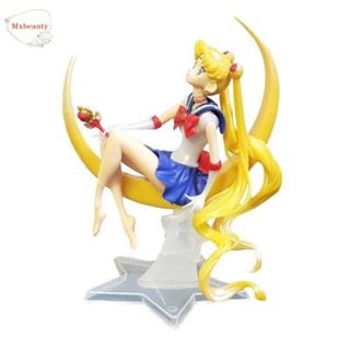 Mxbeauty โมเดลฟิกเกอร์พีวีซีรูปการ์ตูนอนิเมะ Tsukino Usagi Sailor Moon ของเล่นสะสมสําหรับเด็ก