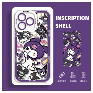 เคสโทรศัพท์มือถือ แบบใส ลาย Kuromi Angel Eye สําหรับ iPhone 14 Pro Max 13 12 Mini 11 XS XR X 8 7 Plus 6S 6 SE