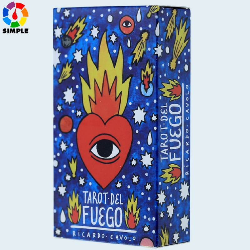 Tarot del Fuego Cards Tarot for Deck Oracles Electronic Guide Book Game Toy by Ricardo Cavolo