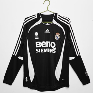 เสื้อกีฬาแขนสั้น ลายทีมฟุตบอล Real Madrid 2006 07 Real Madrid สไตล์วินเทจ แห้งเร็ว ไซซ์ S-XXL สําหรับผู้ชาย