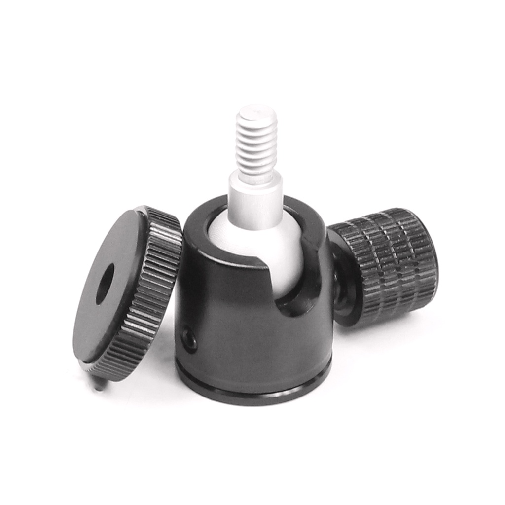 Feichao สําหรับ GoPro 13 12 11 / Insta360 X4 X3 Mini BallHead 360 หมุน 1/4 สกรูขาตั้งกล้อง Ball Head ล็อคลูกบิดสําหรับ Monopod แฟลช Light Stand Video