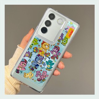 เคส Vivo V27 5G เคส Vivo V27 Pro เคส Vivo V27E เคส Vivo V25 Pro เคส Vivo V23 5G เคสกันกระแทก พร้อมตัวป้องกันกล้อง แบบใส หนา กันกระแทก เคสหรูหรา ใส เคสอวกาศ