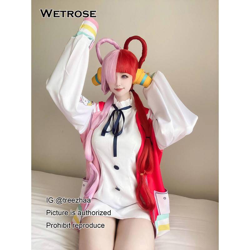 [พร้อมส่ง] ชุดเครื่องแต่งกายคอสเพลย์ One Piece Theatrical Edition RED สีแดง Uta Cosplay Costume