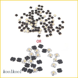 Kool สวิตช์ปุ่มกดสัมผัส กันน้ํา SMD 4 Pin 100 ชิ้น