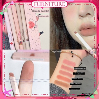 ♕Gege Bear Soft Mist Lip Liner ปากการ่าง Lip Shape Matte Velvet Smooth Non Stick Cup Waterproof Long Lasting Lip Cosmetic 5สี FURNITURE