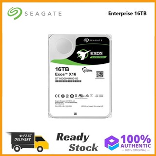 Seagate Enterprise ฮาร์ดไดรฟ์ภายใน 16TB Exos x16 SATA 7200RPM 256M ST16000NM001G