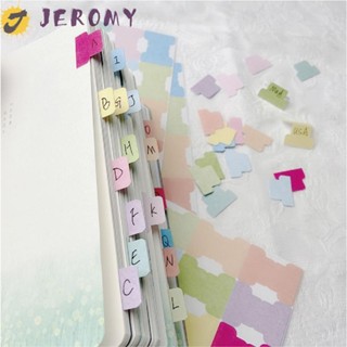 JEROMY Index Label Sticker Multicolor Personalized Notebook File Tabs Office Stationery Planner Self-adhesive Paper Tabs