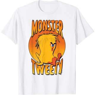 HUEเสื้อยืดแขนสั้น พิมพ์ลายการ์ตูน Monster Tweety Bird นําเข้าจากอนิเมะฮาโลวีน สําหรับเด็กผู้ชาย และผู้หญิง 1 2 3 4 5 6