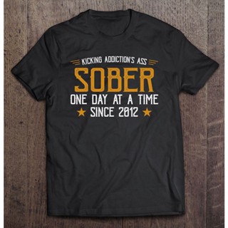 เสื้อยืด พิมพ์ลาย Sober Since 2012 9 Years Sobriety ของขวัญวันครบรอบ