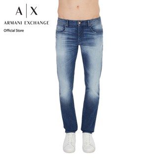 AX Armani Exchange กางเกงยีนส์ผู้ชาย รุ่น AX3RZJ13Z1SNZ1500 - สีน้ำเงิน