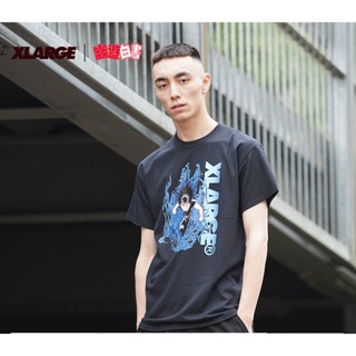 Xlarge× Yuyu เสื้อยืด แขนสั้น พิมพ์ลายการ์ตูนอนิเมะญี่ปุ่น สีขาว ฤดูใบไม้ร่วง