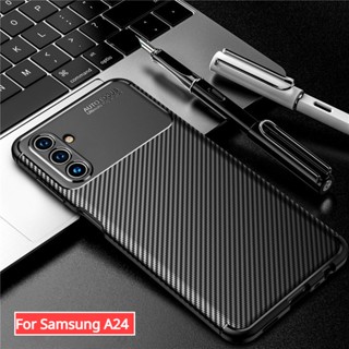 เคสโทรศัพท์ ซิลิโคนนิ่ม คาร์บอนไฟเบอร์ กันกระแทก สําหรับ Samsung Galaxy A14 LTE A23 A24 A34 A54 A 24 4G 5G 2023