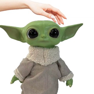 ฟิกเกอร์ Pvc รูปดิสนีย์ Yoda Grogu Yoda Baby Star Wars Touch Vocal Twist Neck Swing Arm ของเล่นสําหรับเด็ก