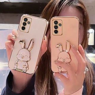 เคสโทรศัพท์มือถือซิลิโคน TPU ลายกระต่ายน่ารัก สีแคนดี้ สําหรับ Samsung A54 A34 A24 A14 A04E Galaxy M54 M14 5G