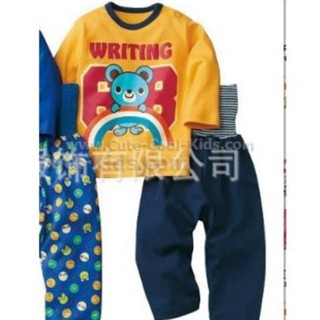 PJK-269-1 ชุดนอนปิดพุง แบบ Nissen เหลือ สีเหลือง Size-80 (9-12 เดือน)