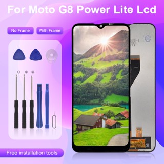 อะไหล่หน้าจอสัมผัสดิจิทัล Lcd 6.5 นิ้ว แบบเปลี่ยน สําหรับ Motorola Moto G8 Power Lite