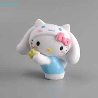 Abongsea โมเดลการ์ตูน Hello Kitty Mymelody Cinnamoroll Pompom Purin Pochacco สําหรับตกแต่ง