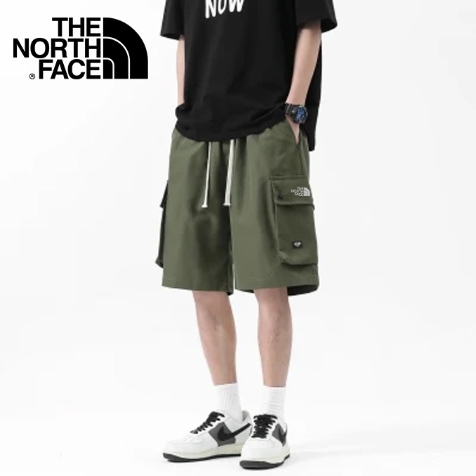 The North Face กางเกงขาสั้นลําลอง ผ้าเรยอน ทรงหลวม สไตล์ฮ่องกง เหมาะกับฤดูร้อน สําหรับผู้ชาย 2023